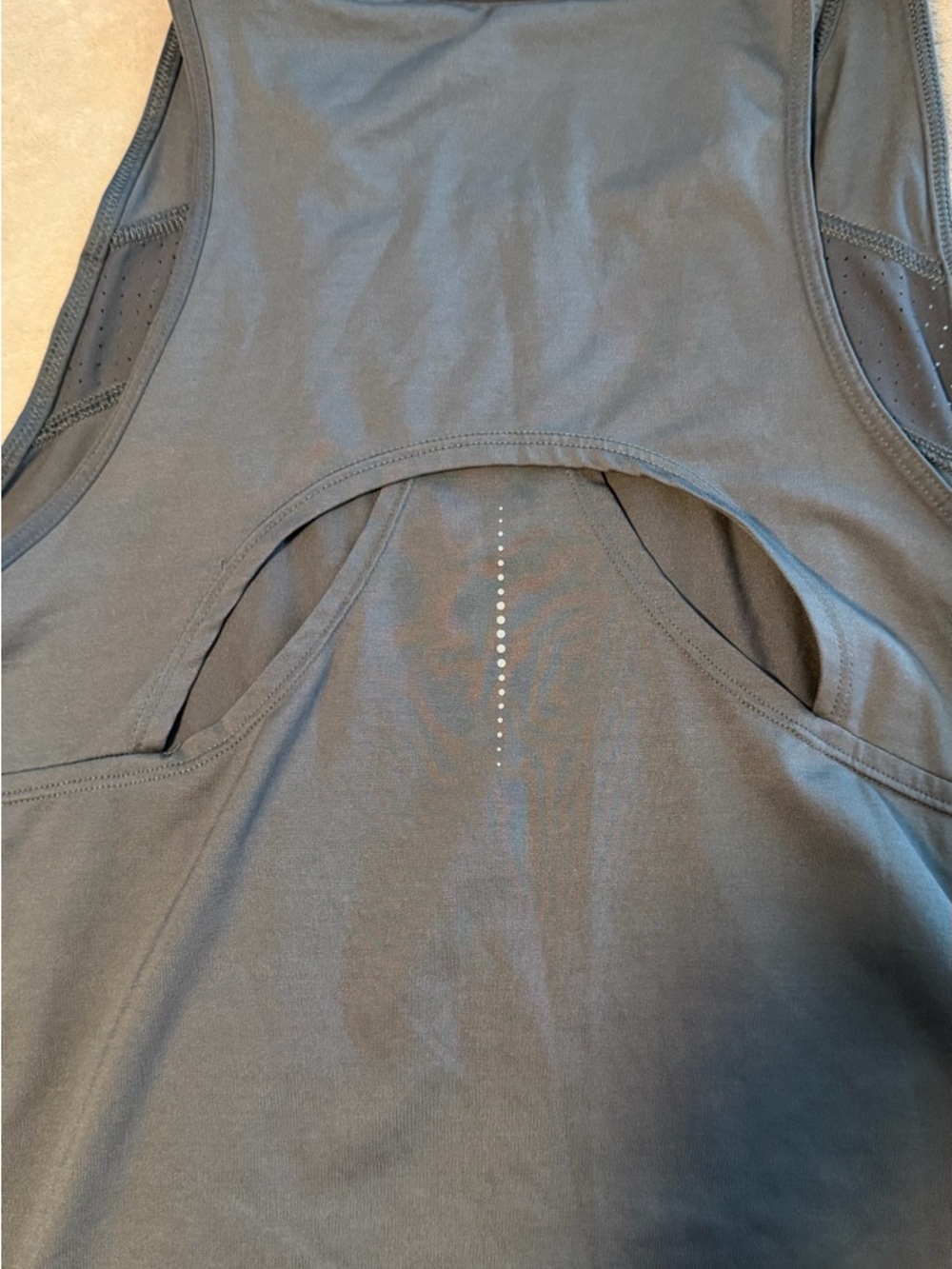 Champion Gray Racerback Performance Tank - L - Picture 4 of 6